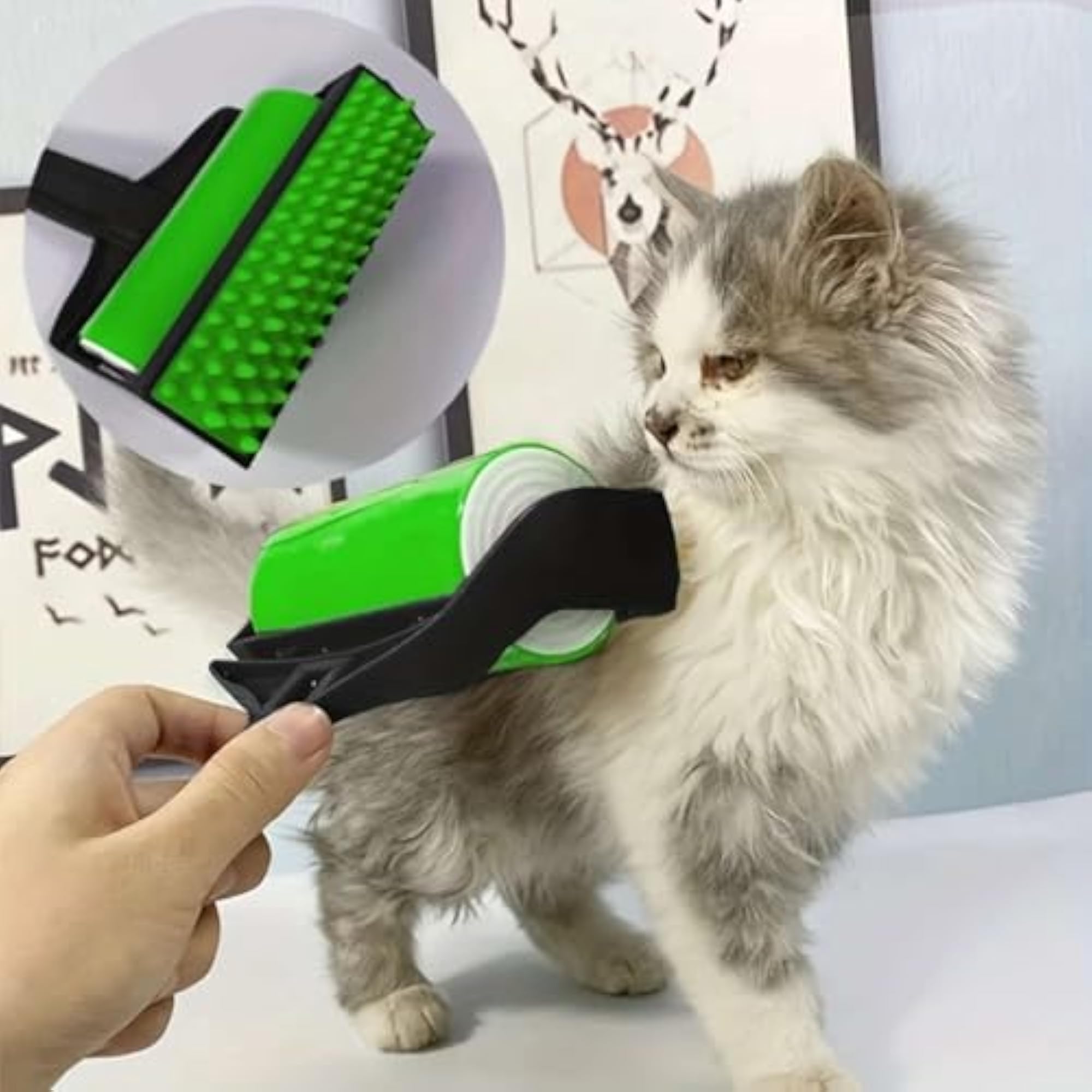 Reusable Lint Roller for Pet Hair Removal, 2-Pack