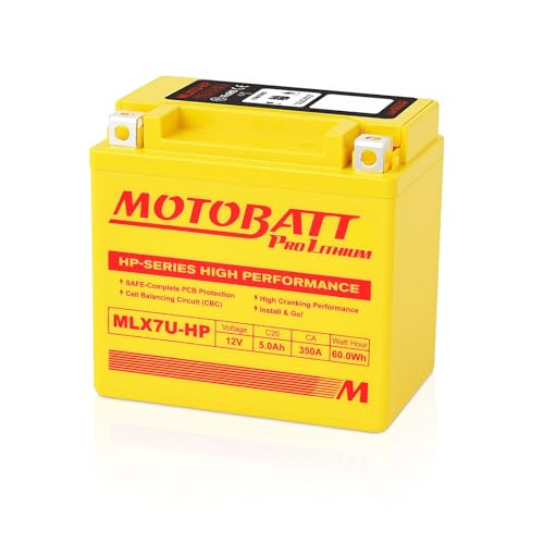 Batería de litio para moto MLX7U-HP Motobatt sustituta de acumuladores MBTZ7S y DEKA ETZ7S