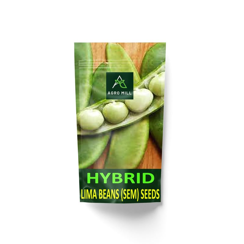 AGRO MILL LIMA BEANS/SEM FALI/SEM PHALI ORGANIC HYBRID F1 NON GMO SEEDS FOR KITCHEN GARDEN-10
