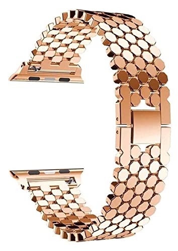 Bracelet acier inoxydable 38mm 40mm 42mm 44mm pour courroie smart watch