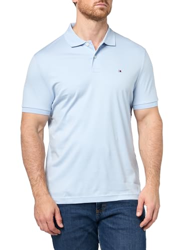Image of Tommy Hilfiger Mens Short Sleeve Casual Polo Shirts in Regular Fit with Liquid Cotton