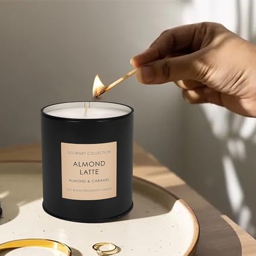 Image of Anko Wax Australia Almond Latte Scented Candles - 70Hrs Burn Time | Diwali Gifts