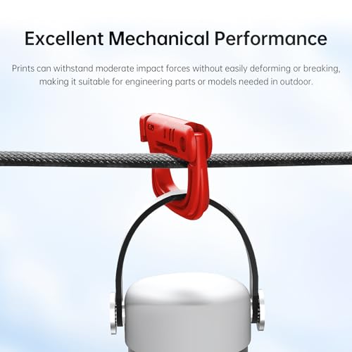 Image of ANYCUBIC ASA Filament 1.75mm, Weather & Heat Resistant, 3D Printer Filament Suitable for Printing Outdoor Functional Parts, Dimensional Accuracy + /- 0.02mm, 1KG Spool, Red