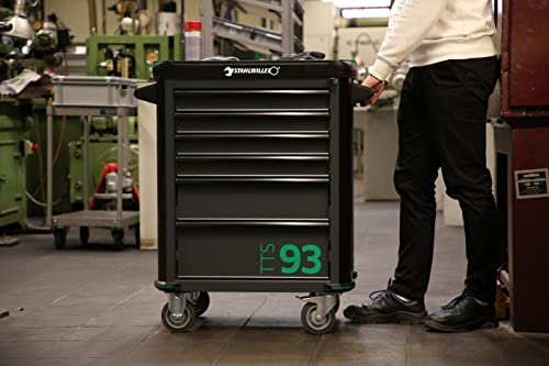 Stahlwille 93/6 A Werkstattwagen | 6 Schubladen | sicher durch Zentralverriegelung und Kippschutz | strapazierfähige Kunststoffablageplatte – Bild 3