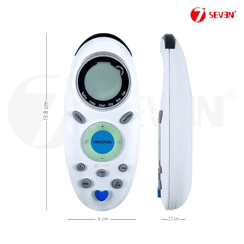 Image of 7SEVEN Compatible Onida AC Remote ZH /TX-02 Model 143a 1 1.5 2 Ton Split Air Conditioner - Match Exactly with Existing Onida ac Remote Control and Make Sure Centre Key Should be in Black Colour