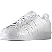 adidas Originals Mens Super Star Sneaker, White/Core White/White, 8.5 US