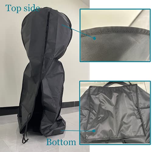 J&C Fan Cover Fan Dust Cover Waterproof Stand Up Floor Fan Covers Outdoor Pedestal Fan Cover Standing Round Fans Dustproof Covers Protector For Indoor Room Fan Household Black Large 420D #TOP6