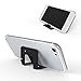 RED SHIELD Universal & Portable Phone Stand. Flexible, Foldable Credit Card Size. Perfect for Viewing Movies & Videos on Your Smartphone in Landscape. Works as Earphone, Earbud Cord Wrap Organizer.