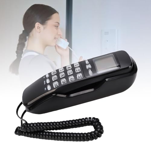 Teléfono Fijo Retro para Pared Bewinner con Caller ID LCD miniatura 5