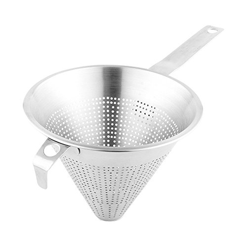 Image of Restaurantware Stainless Steel China Cap Coarse Strainer, 14.8 x 7 x 6 In
