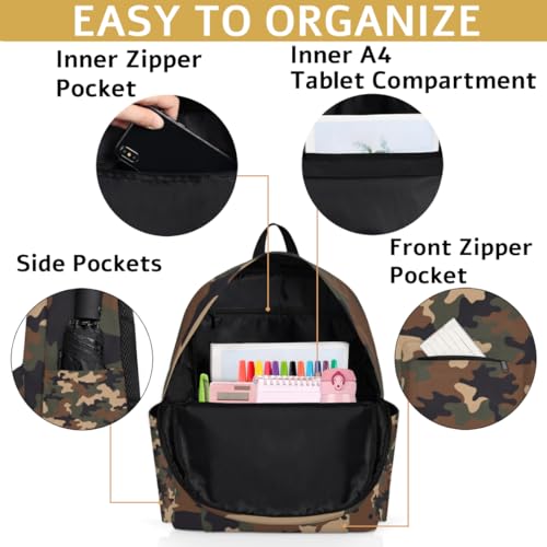 Camo Preschool Toddler Backpack for Boys, School Mini Kids Backpack, Camouflage Preschool Kindergarten Elementary Bookbag Daycare Bag4