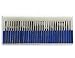 Wokesi 30Pcs,3/32"Shank Diamond Burrs Set Burs File Taper Points Grinding Head Fit Bits Set 150#Grit for Jewelry,Glass,Stone,Ceramic,Gemstones Lapidary (BHS-30 3/32 Inch shank)