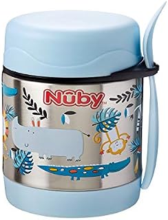 Nuby Thermos Jar, Insulated Food Flask, Keeps Food Hot And Cold, Unisex, 12 Months Plus