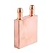 Pure Copper Water Cooling Block for Computer 40x40mm Water-Cooled Exchanger Endothermic Head for Liquid Water Cooler Heat Sink System for CPU Graphics Radiator Heatsink (1 Pack)