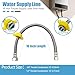 10PK 16 Inch Faucet Supply Lines, 3/8