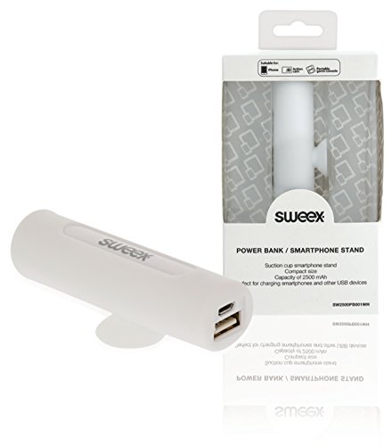 Preisvergleich Produktbild SWEEX Tragbare Powerbank 2500 mAh USB Weiss