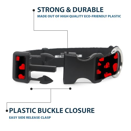 Collar de perro Buckle Down anti-escapes con broche rápido para cuello pequeño 5