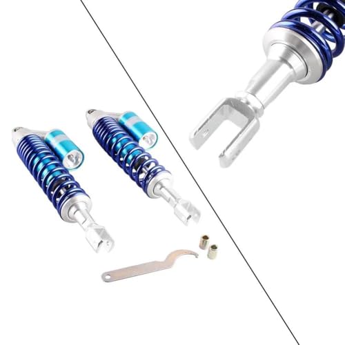 Amortisseurs de suspension universels pour moto quad scooter kart 415mm bleu