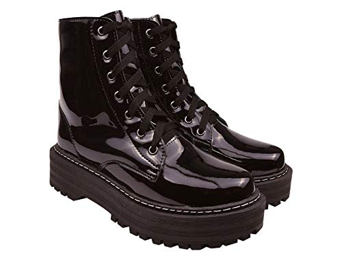 Coturno Feminino Bota Montaria Cano Curto Preta Salto Eleganteria Tamanho:36;Cor:Preto
