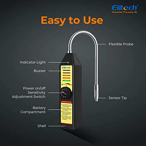Elitech Wjl-6000S Freon Leak Detector Halogen Gas Sniffer Refrigerant Ac Leak Tester R22 R410A R134A R1234Yf #TOP3