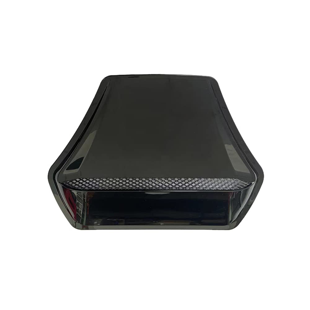 Riloer Air Flow Vent Cover, ABS Hood Trim Air Vent Panel Trim Cover, with Adhesive Tape, Black