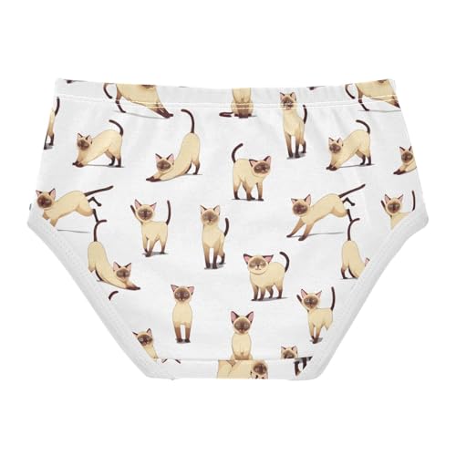 Funny Toddler Girls Underwear 2t Cotton Girl Panties Cute Funny Cats White Animal Briefs Undies Kids2