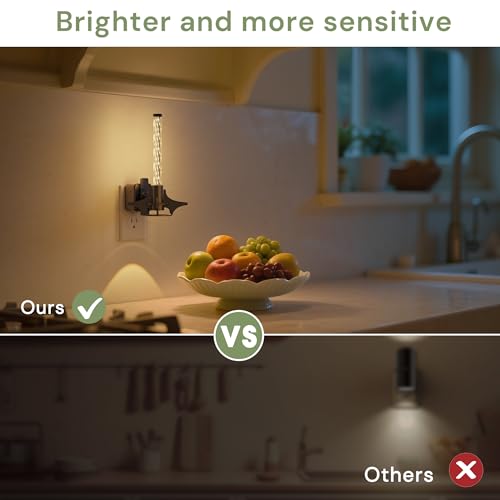 Image of L LOHAS LED Night Lights Plug into Wall, Dusk to Dawn Sensor Nightlight, 0-100LM Brightness Adjustable, 3000K Soft White, Rocket Night Light with Black Rocket Base for Bedroom Bathroom Hallway Decor