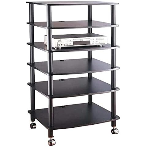 VTI AR406 6 Shelf Black Audio Rack Cover