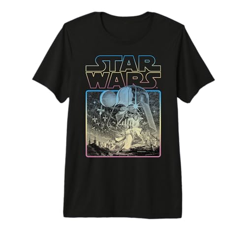 T-shirt Star Wars Darth Vader haut de gamme motif dark vador affiche de film