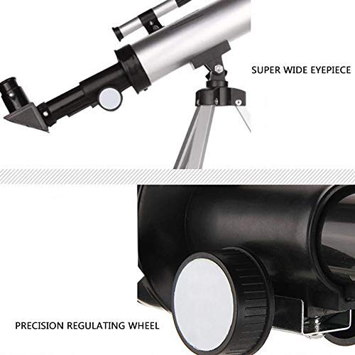 Telescopio Astronómico Refractor 50mm 360mm con Trípode Ajustable miniatura 3