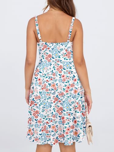 Image of YIOYOLA Womens Summer Mini Corset Casual Dresses Spaghetti Straps Lace Up Vacation Beach Sundress with Pockets 2026
