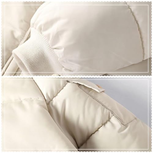 Kids Boys Girls Hooded Puffer Parka Coat Lightweight Zip Up Puffy Down Jacket Winter Warm Plain Quilted Outwear3