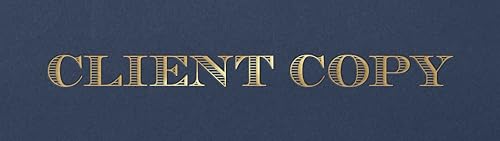 Miniatura 3 de 25 unidades, color azul, carpetas de bolsillo con copia del cliente, estampado de lámina dorada, para uso profesional (9 x 12)