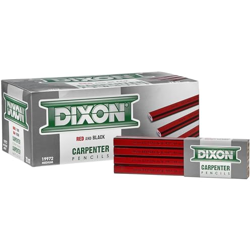 Lápiz Carpintero Dixon 19972 Rojo Planos Docena miniatura 2