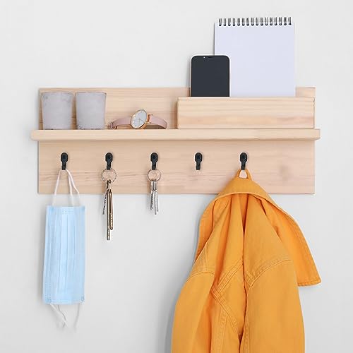 20 Pezzi Ganci Appendiabiti Nero, Ganci da Parete