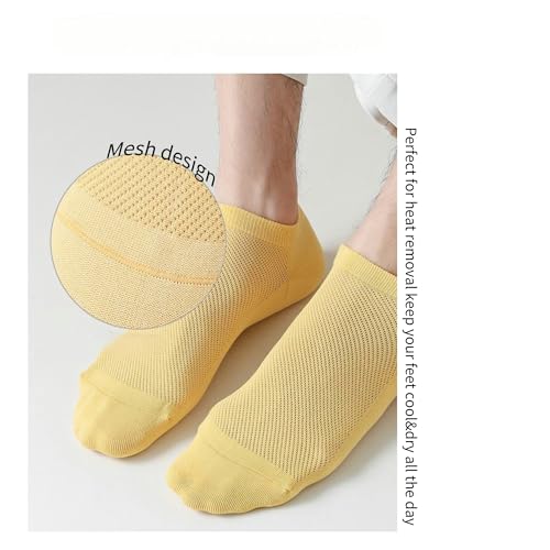 Cotton No Show Socks for Unisex - 8 Pairs Low Cut Ankle Sock with Non Slip Grips, Breathable for Sneakers, Loafers4