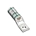 LCAN1-10-E, One-Hole, Standard Barrel with Window, Narrow Tongue Lug, 1 AWG Wire, 10 Stud Hole. (5 Items)
