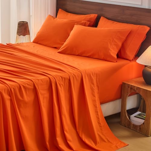 Image of Bedlifes 100% French Linen Queen Bedding Set - 18-24 inch Extra Deep, 6-Piece | Soft & Durable, Breathable & Cooling, Flax Linen Sheet, OEKO-TEX Certified, Moisture Wicking, Easy Care, Machine Washable