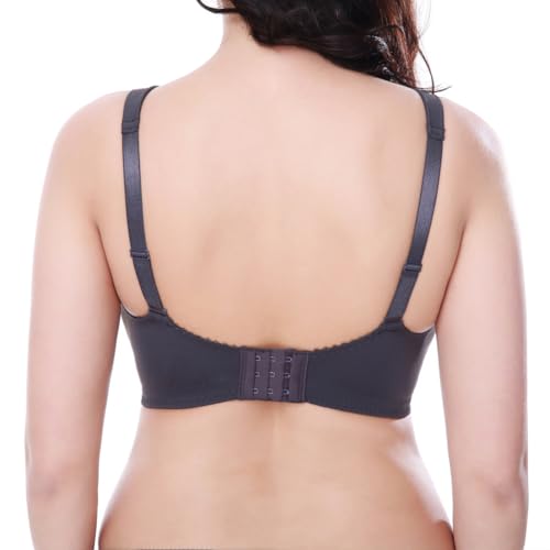 Image of Curve Muse Plus Size Minimizer Unlined Wireless Bra with Lace Embroidery-3Pack