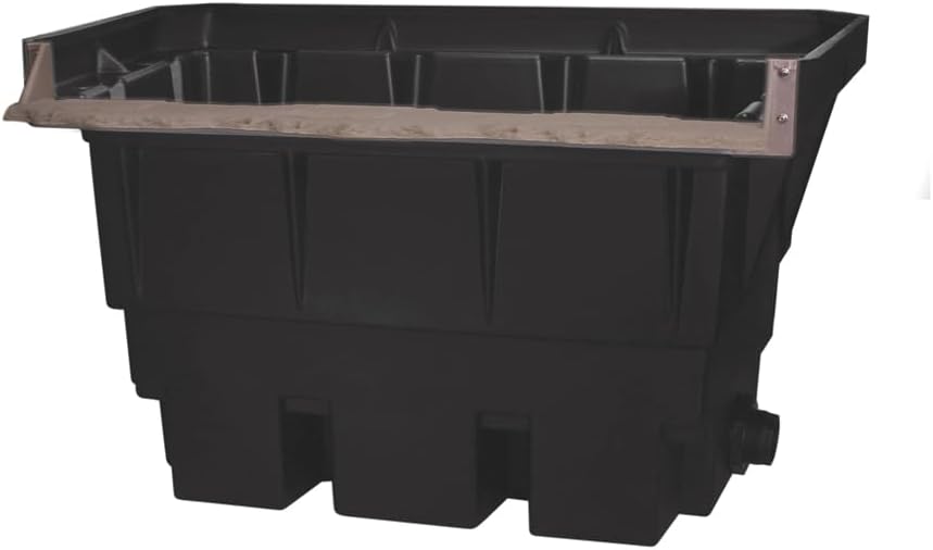 EasyPro Pond Products PRO-Series AL Large AquaFalls Filter, with Pads Keeps Koi Ponds or Water Gardens Up to 15000 Gallons Clean and Clear While Supplying an Ideal Base for Waterfalls and Streams