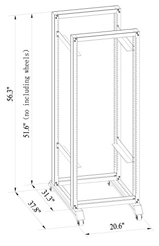 image for RAISING ELECTRONICS 25U Network Data IT Server Rack Series System 19 I