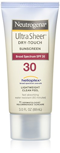 Neutrogena Ultra Sheer Dry-Touch Water Resistant and Non-Greasy Sunscreen Lotion with Broad Spectrum SPF 30, 3 fl. oz (Pack of 3)