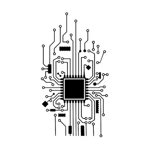 Adhesivo de pared vertical para placa de circuito, diseño de friki, ingeniero informático, CPU, tecnología, informática, hacker, decoración de oficina, pequeño, 29x57 cm | Ya disponible en tu tienda friki favorita! En mundofriki.es!