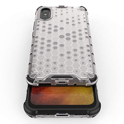 Image of Glasgow | for Mi Redmi 9A Honeycomb Pattern Back Case Cover for Mi Redmi 9A - Transparent