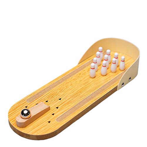 TOYANDONA Desktop Toys 1 Set Tabletop Bowling Toy Indoor Interactive Mini Bowling Game Toy Plaything Game Props for Adults Kids Kids Sports Toys