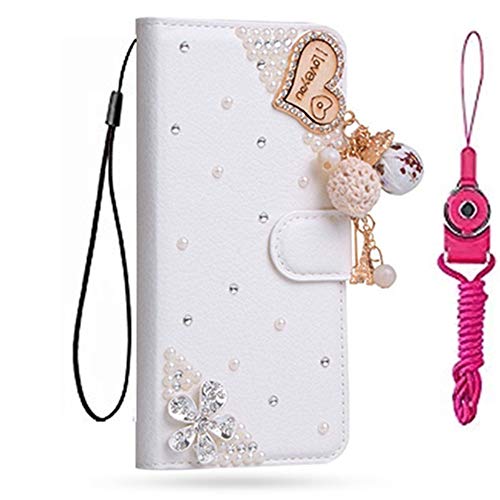 Funda para Motorola Moto G Stylus 5G 2022, hecha a mano, de piel brillante, con tapa y correa para el cuello [soporte] [cierre magnético] para Motorola Moto G Stylus 5G 2022 (tamaño 34)