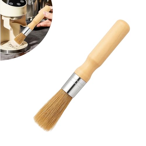 1 Stück Barista Pinsel, Reinigungspinsel Kaffeepinsel, Kaffee Pinsel, Kaffeebürste Reinigungsbürste Kaffeepulver Für Kaffeemühlen Espressomaschine Barista Zubehör Küchenpinsel, Naturborsten