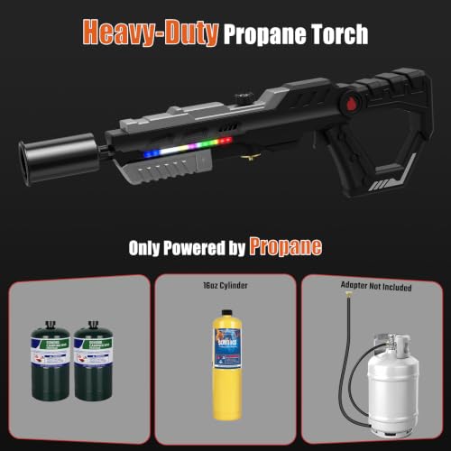 Image of Sondiko Powerful Propane Torch Gun with LED Light, 23'', Best Gift for Men