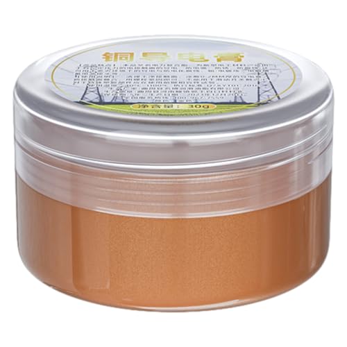 Grasa dieléctrica dieléctrica, grasa dieléctrica, grasa de contacto eléctrico de alta temperatura, 30 g, tiene una excelente adherencia que evita el desgaste y las mordeduras, grasa de cobre para