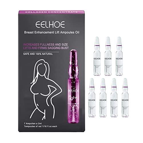 Luckxing Aceite de aumento de senos, ampollas de elevación de mamas, mejora de pecho, aceite de mejora del pecho, aceite de mejora del pecho, rápido crecimiento para mujeres, fácil de absorber